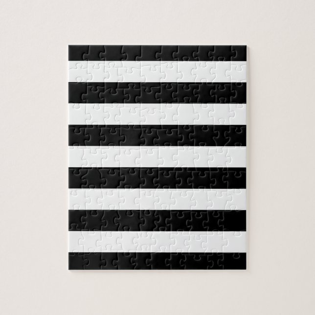 Black White Stripe Frustrating Jigsaw Puzzle (Vertical)
