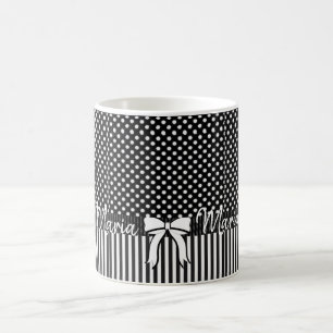 Black White Stripe Mug