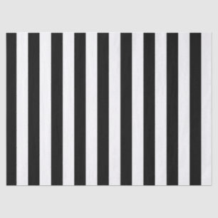 Black & White Stripe Tissue Paper