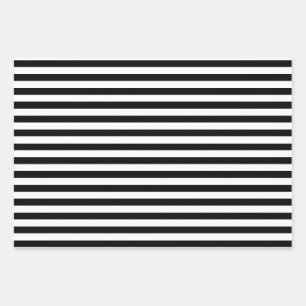 Black & white striped gift paper