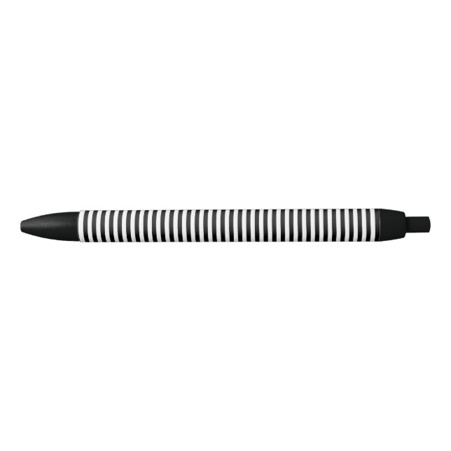 Black & White Striped Pen (Front)