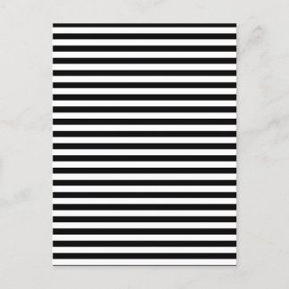 Black & white striped postcard