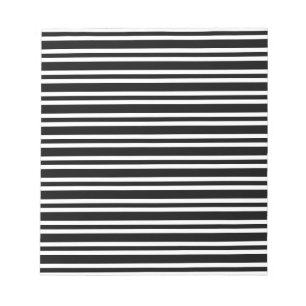 Black White Stripes Seamless Pattern Notepad