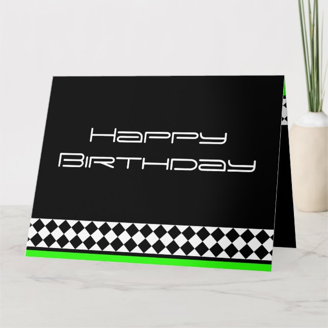 Black White Stylish Card (Front)