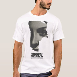 Black & White Surreal Face Collage Art T-Shirt