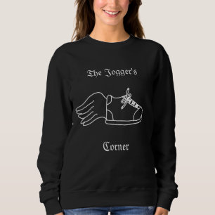 Black & White Sweatshirt "The Jogger's Corner"