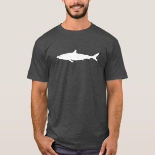 black white swimming sharks T-Shirt