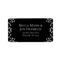 Black & White Swirl Gothic Wedding