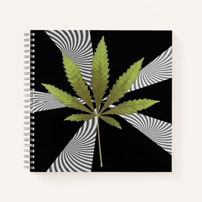 Black&White Swirl....... Notebook (Front)