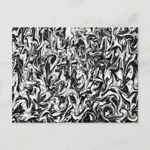 Black & White Swirl Postcard
