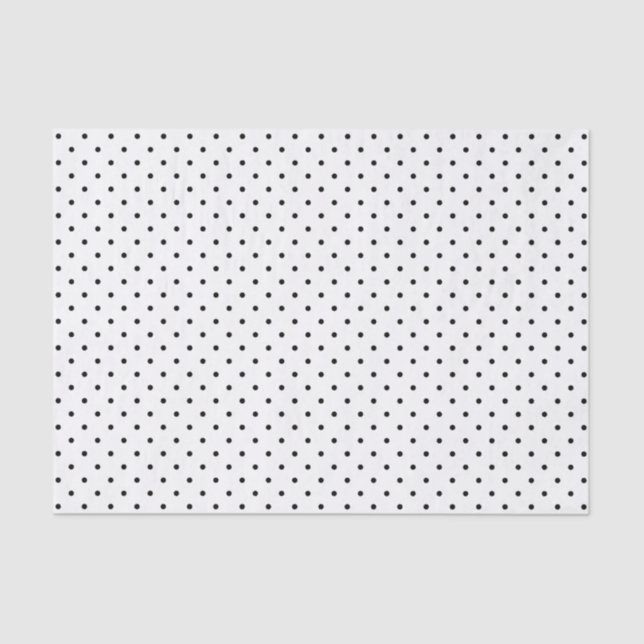 Black & White Swiss Dots | Tissue Paper (Front)