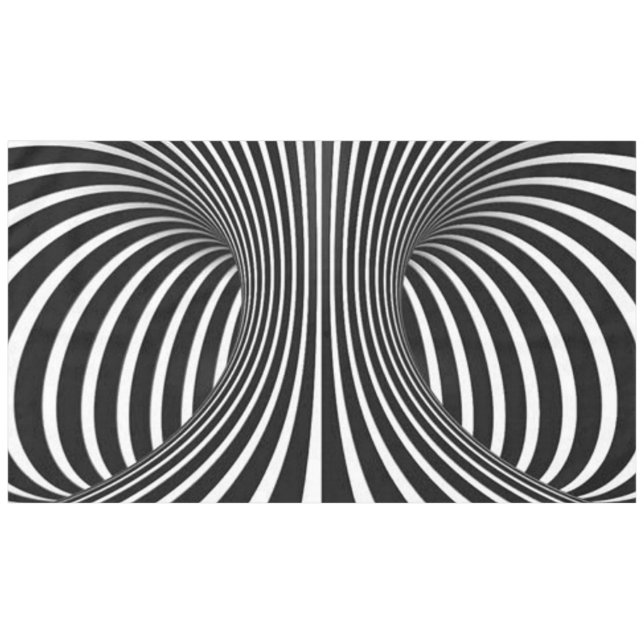 Black & White Tablecloth (Front (Horizontal))