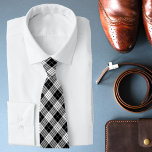 Black & White Tartan Chic Stylish Pattern Tie<br><div class="desc">This design features simple stylish black and white tartan pattern #tartan #scottish #fashion #fashionable #stylish #trendy #ties #suitaccessories #accessories #gift #gifts #giftsforhim #giftsforguys #giftsformen</div>