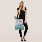 Black White Teal Green Modern Personalised