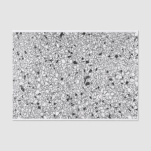 Black & White Terrazzo Texture DIY Loft Decor Tis Tissue Paper