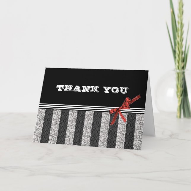 Black & White Thank You Notes (Front)