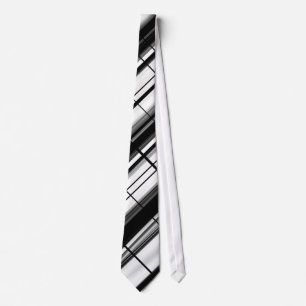 black & white tie