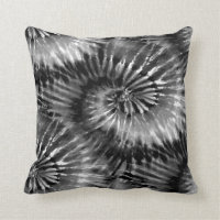 Black & White Tie Dye Starburst Spiral Retro