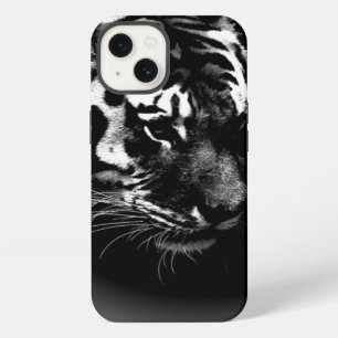 Black White Tiger Art Photo iPhone 13 Case