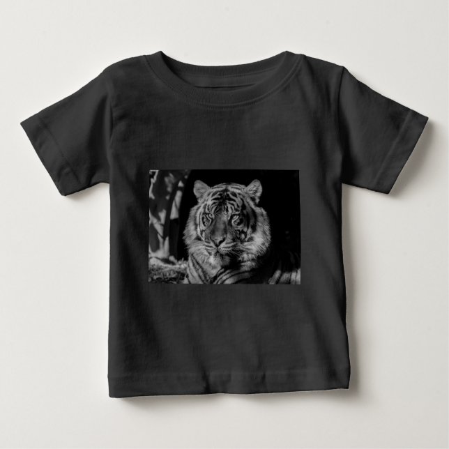 Black & White Tiger Baby T-Shirt (Front)