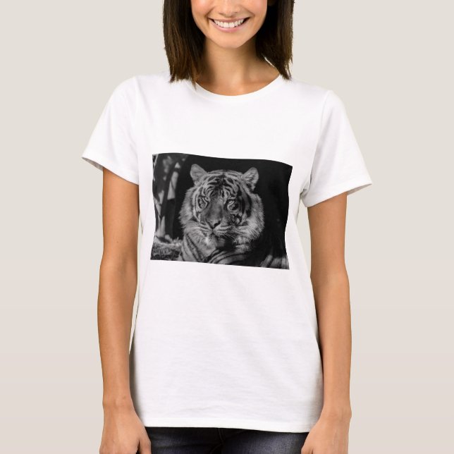 Black & White Tiger T-Shirt (Front)