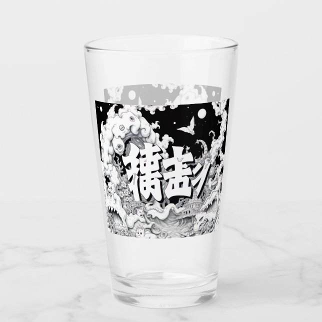 Black & White Tokyo Glass (Front)