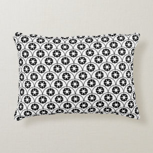 Black White Traditional Chinese  Decorative Cushion