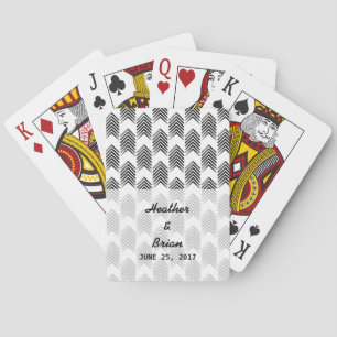 Black White Tribal Arrows Playing Cards