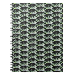 Black & White Tropical Butterfly Spiral Notebook