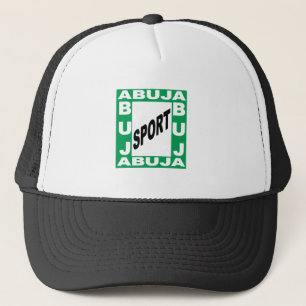 Black white trucker cap ABUJA SPORT