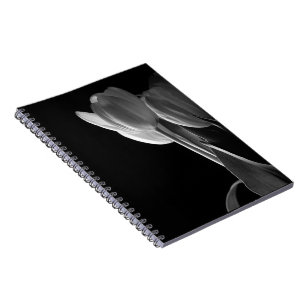Black & White Tulips Notebook