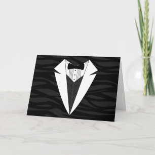 Black/White Tuxedo Card