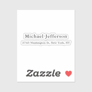 Black White Unique Classical Elegant Plain