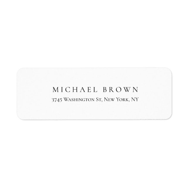 Black White Unique Classical Elegant Plain (Front)