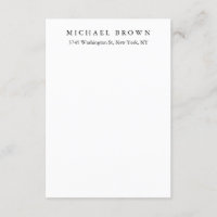 Black White Unique Classical Elegant Plain