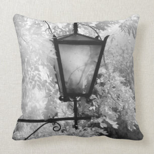Black & White view of light fixture Cushion