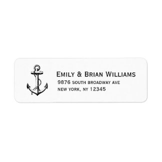 Black & White Vintage Anchor Illustration