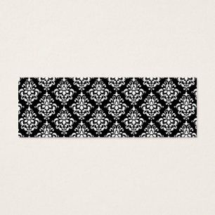 Black White Vintage Damask Pattern 1