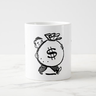 Black/White Vintage Money Bags Speciality Mug