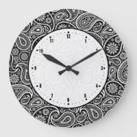 Black & White Vintage Paisley Damasks