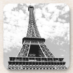 Black & White Vintage Paris Eiffel Tower Coaster