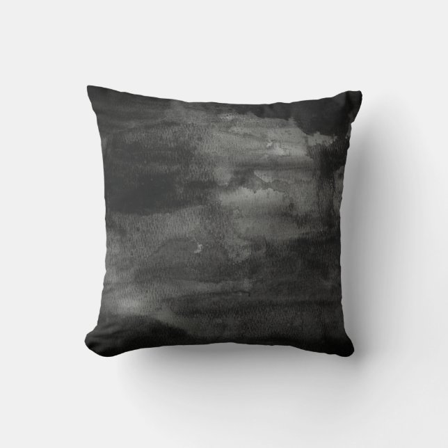 Black & White Watercolor Cushion (Front)