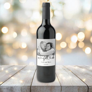 Black & White We Still Do Vow Renewal/Anniversary Wine Label