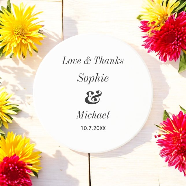 Black White Wedding Bride Groom Coaster (Creator Uploaded)