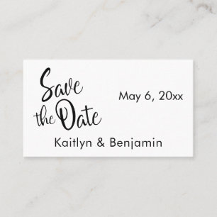 Black & White Wedding Detail Save the Date Card