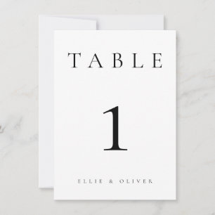Black & White Wedding/Event Table Number