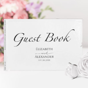 Black & White Wedding Guest Book