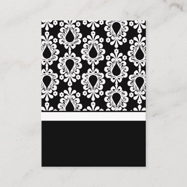 Black & White Wedding Invitation Card Inserts (Front)