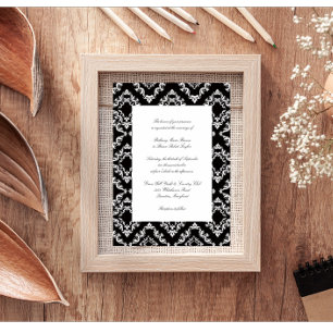 Black & White Wedding Invitations