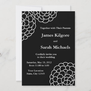 Black & White Wedding Invitations or Announcements